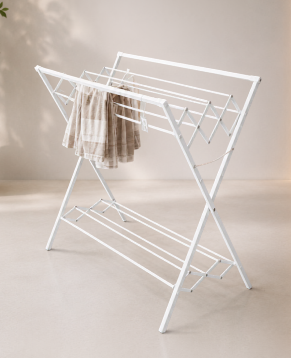 Varal de Chão Sanfonado com Sapateira 80 cm em Alumínio | Boutique dos Varais - Imagem 2