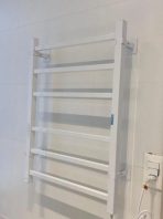 Toalheiro Aquecido Elétrico para Banheiro | Modelo Piazza | Branco ou preto | Para secar toalhas | Boutique dos Varais - Imagem 4