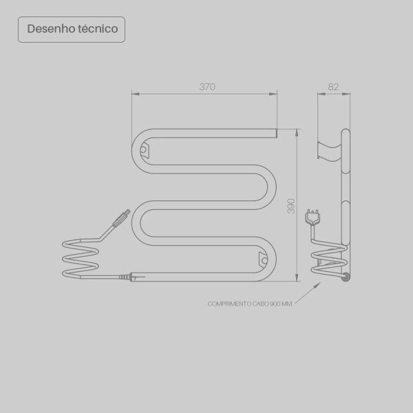 Toalheiro Aquecido Elétrico para Banheiro | Modelo Belo | Para secar toalhas | Boutique dos Varais - Imagem 2