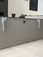 Varal Retrátil de Muro Cabos de Aço |  06 Fios de até 3 M |  Ferro zincado ou Inox |  | Boutique dos Varais - Imagem 3