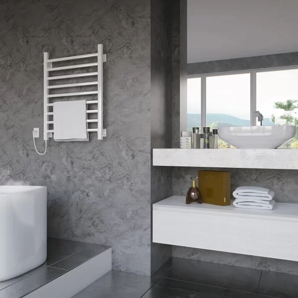 Toalheiro Aquecido Elétrico para Banheiro | Modelo Quadratto   | Para secar toalhas | Boutique dos Varais - Imagem 4